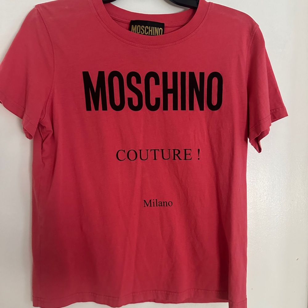 Moschino Pink Graphic Tee